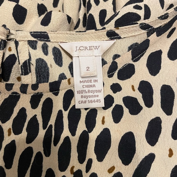 J. Crew Animal Print Blouse | 2 - Picture 6 of 7